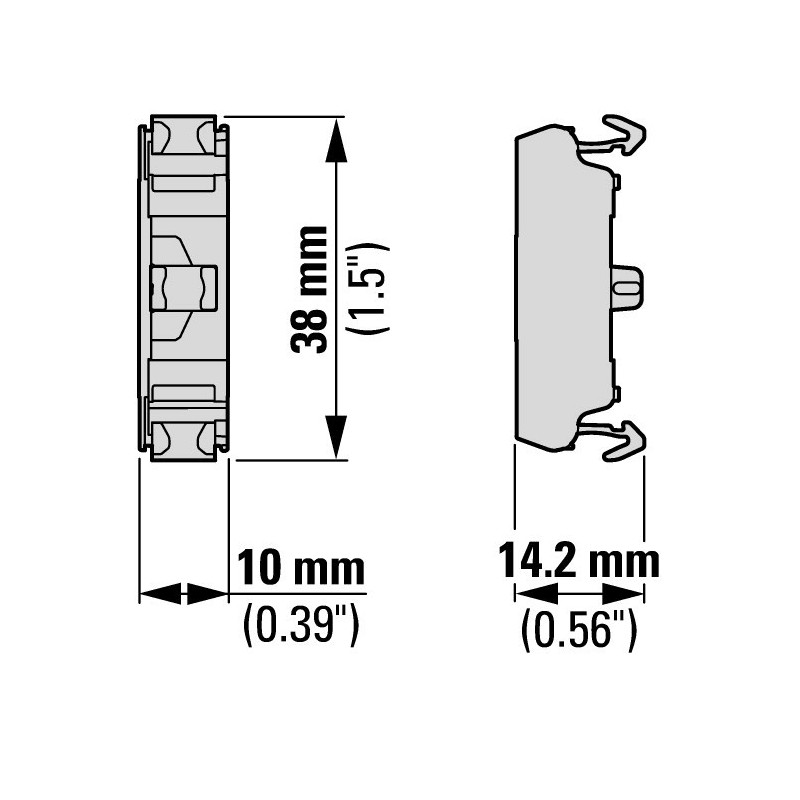M22-FK Contact element Front fixing