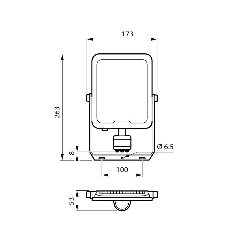 BVP164 LED 50W IP65 MDU Ledinaire floodlight G3