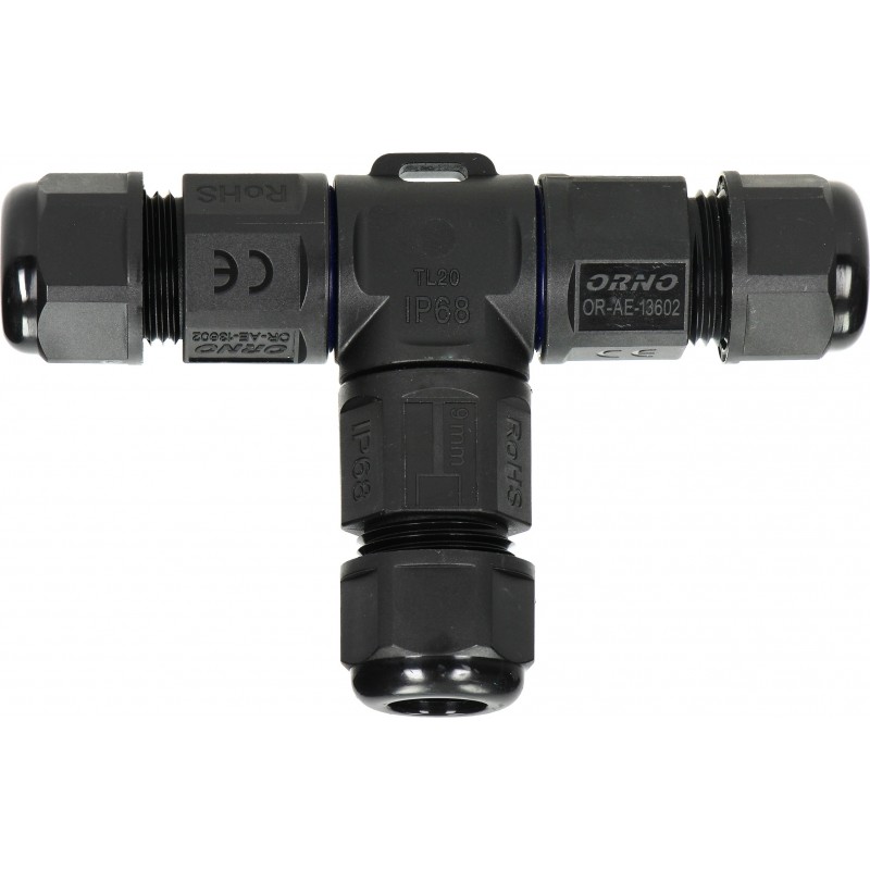 T-jätkumuhv 3x4 kaablile IP68
