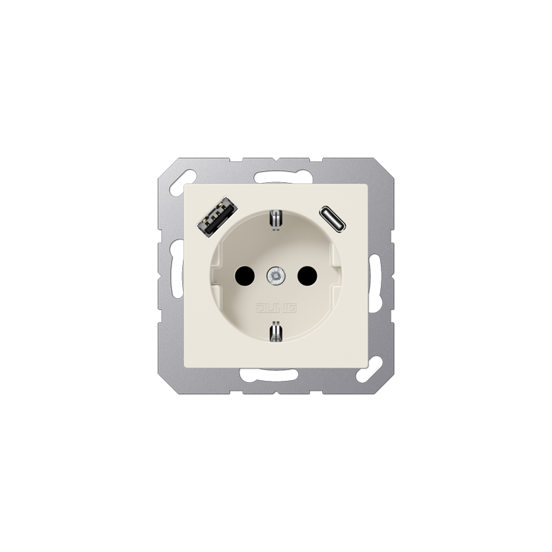 A Series outlet USB A+C Ivory