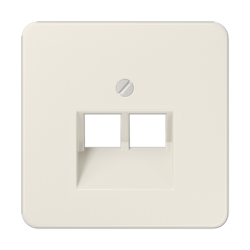 CD569-2UA for 2-gang modular jack sockets ivory