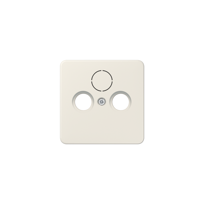 CD561SAT centre plate  for SAT-TV-FM ivory