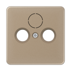 CD561SAT centre plate  for SAT-TV-FM goldbronze