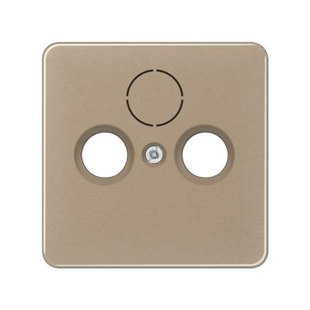 CD561SAT centre plate  for SAT-TV-FM goldbronze