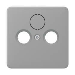 CD561SAT centre plate  for SAT-TV-FM gray