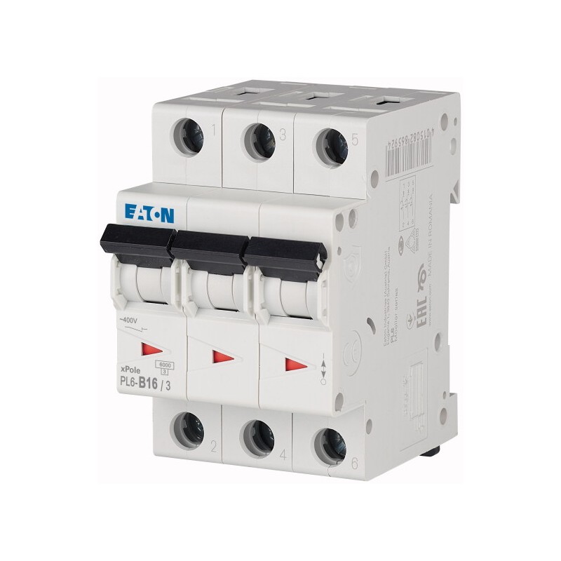 PL6 3 Faasi Kaitselüliti D Karakteristika 6kA