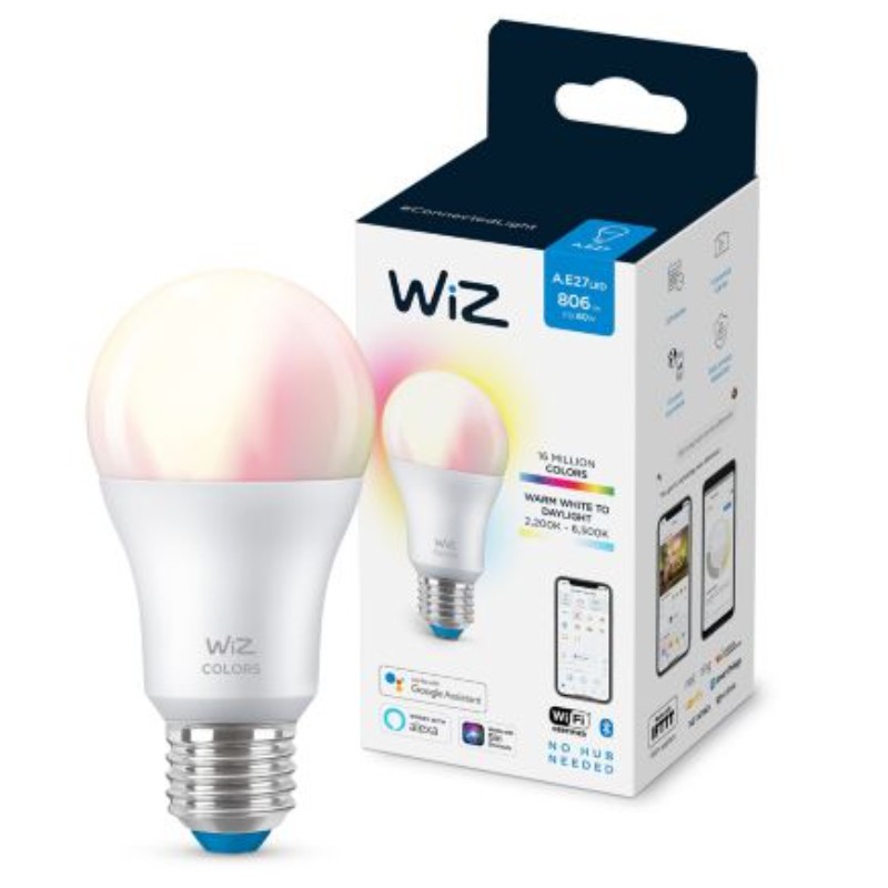WiZ Bulb A60 E27 8W 806lm RGBW WiFi