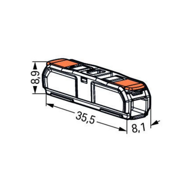 221-2411 Wago connector 0,14-4mm² 32A