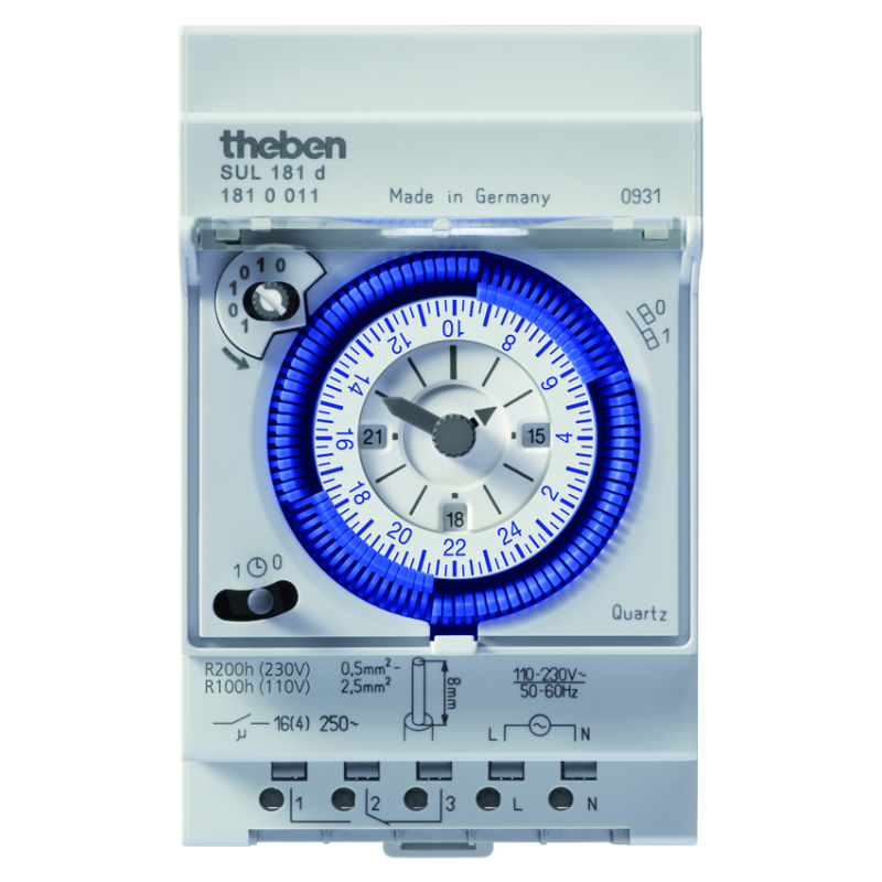 Mehaaniline programmkell 24h käigureserv 200h 16A