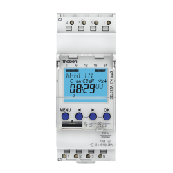 SEL 174 top3 2-channels Astronomical time switch with weekly program