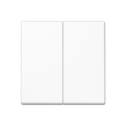 A 1702 dimmer centre plate 2-gang White