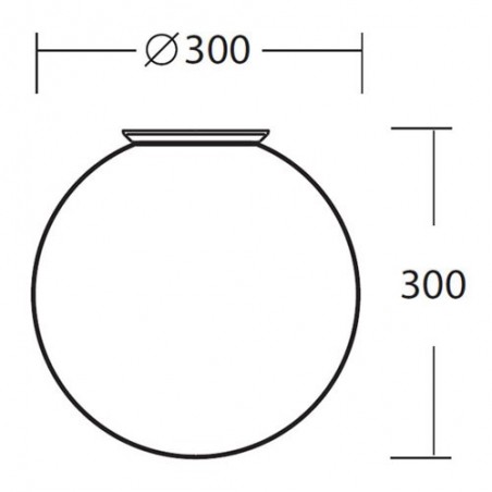 Styx 3 300mm luminaire IP65