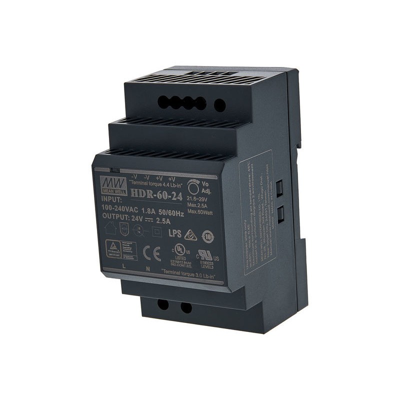 HDR-60 power supply DIN rail