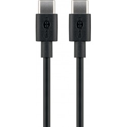 USB-C - USB-C kaabel 0,5m must