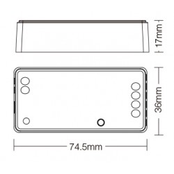 FUT035Z+ Zigbee Led riba dimmer 12-24V 12A SingleColor/CW-WW