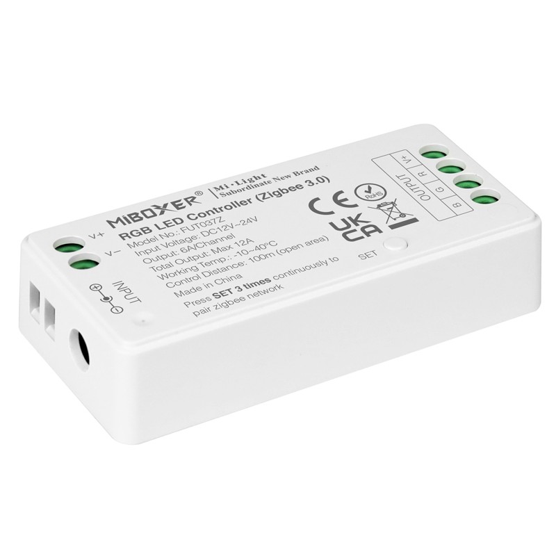 FUT037Z Zigbee Led dimmer 12-24V 12A RGB