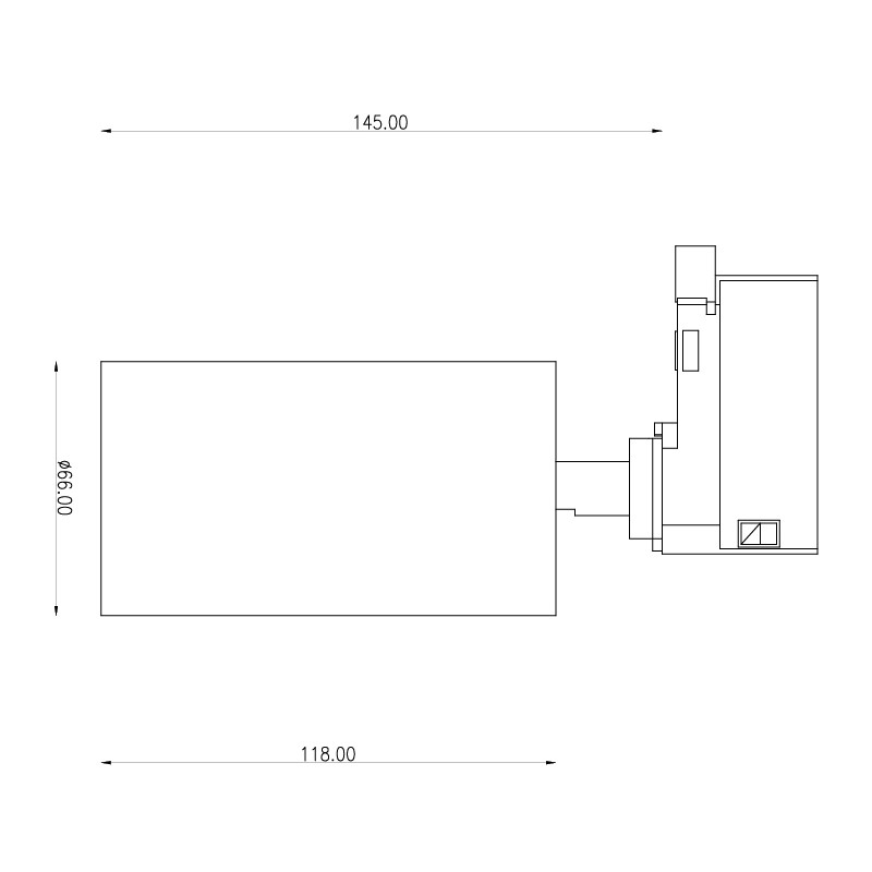 DTP 100 3P track mounted 800lm