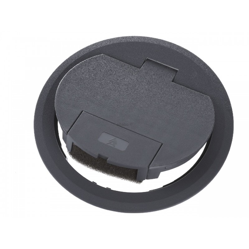 GES R2 7011, põrandakarbi pöördkaas väljaviiguga RAL7011