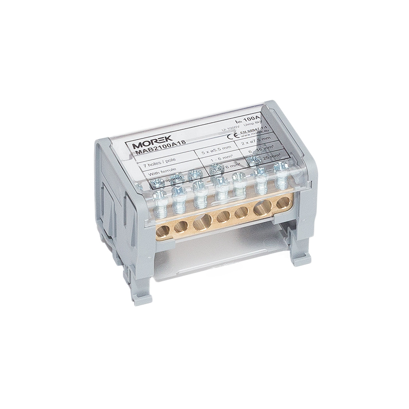 Hargnemisplokk 100A, 2P MOBLOCK