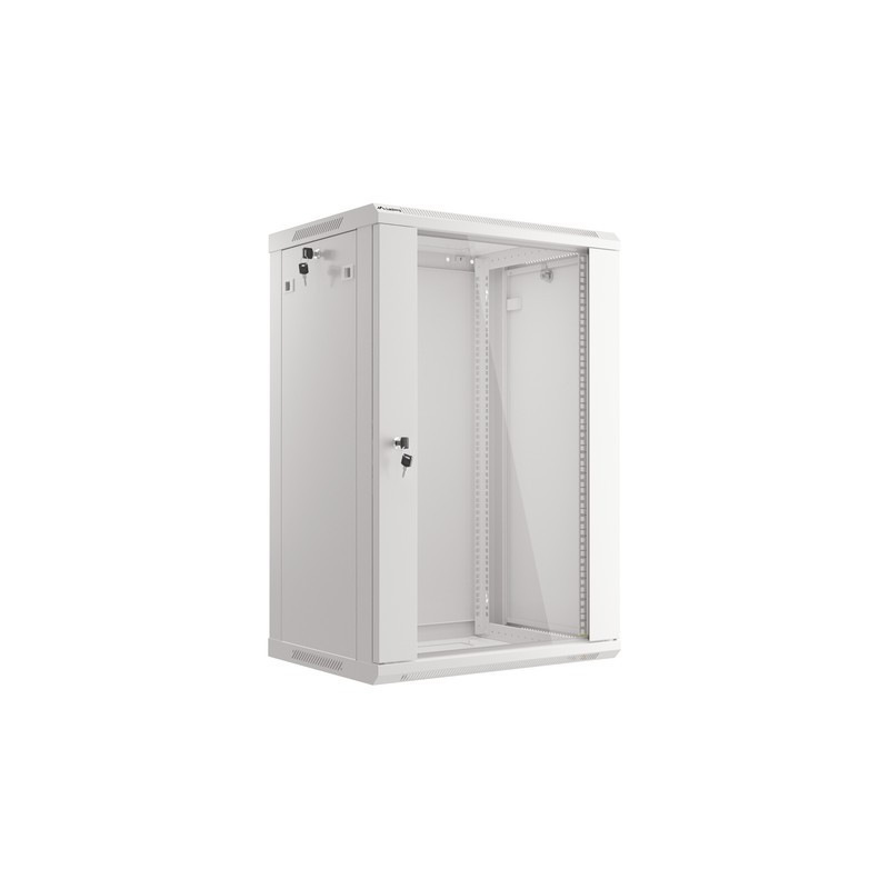 Seinakapp 19" 18U 600x450mm klaasuks