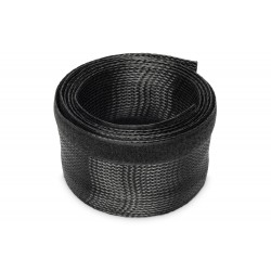 Juhtme/kaabli kaitsesukk avatav must 2m