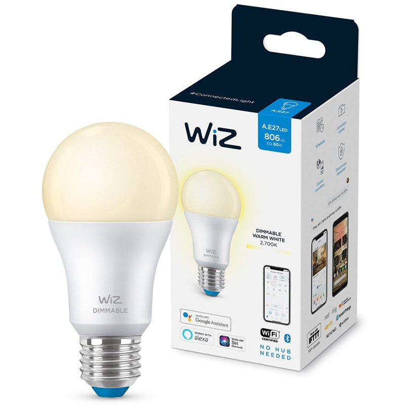 WiZ Bulb A60 E27 8W 806lm WiFi