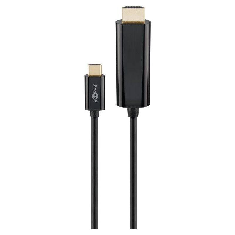 USB-C HDMI kaabel 1,8m must 4k