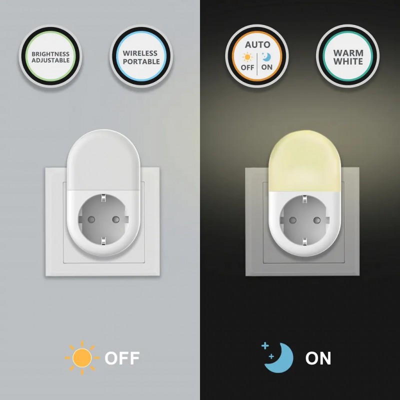 Öölamp WIFI pistikupesaga 16A Sign