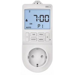 Termostaat pistikupessa taimeriga