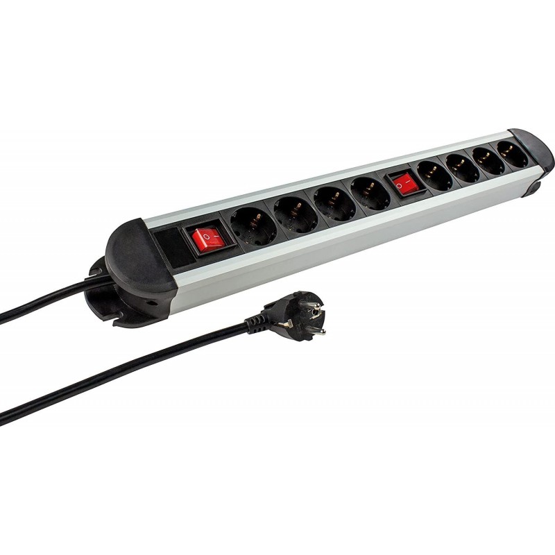 Pikendusjuhe 2x4 schuko pesa lülitiga