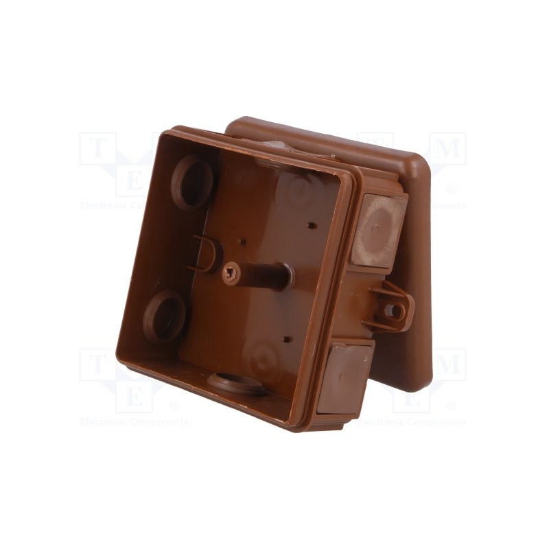 Pindpaigaldatav harukarp 86x86x39 IP55 pruun