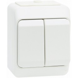 2-ne lüliti IP44 pind valge Nordic