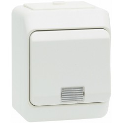 Lülitiga tulega IP44 valge Nordic