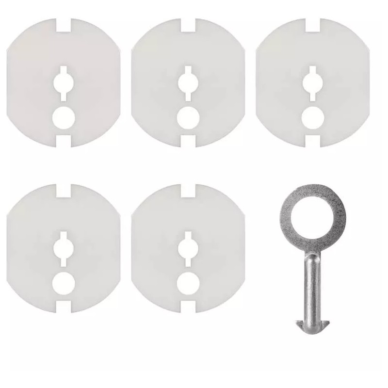 Lastekaitse pistikupessa võtmega 5tk