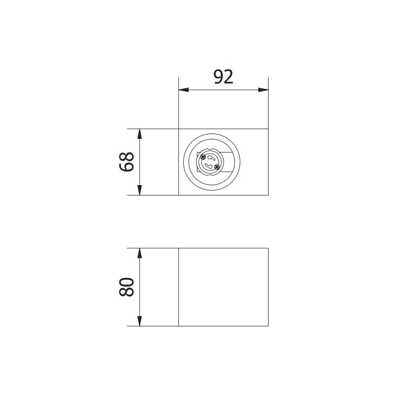 TIAGO välisvalgusti GU10 IP54 kandiline