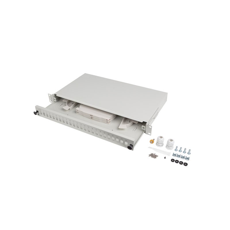 19" FO paneel 24xSC simplex/24xLC duplex