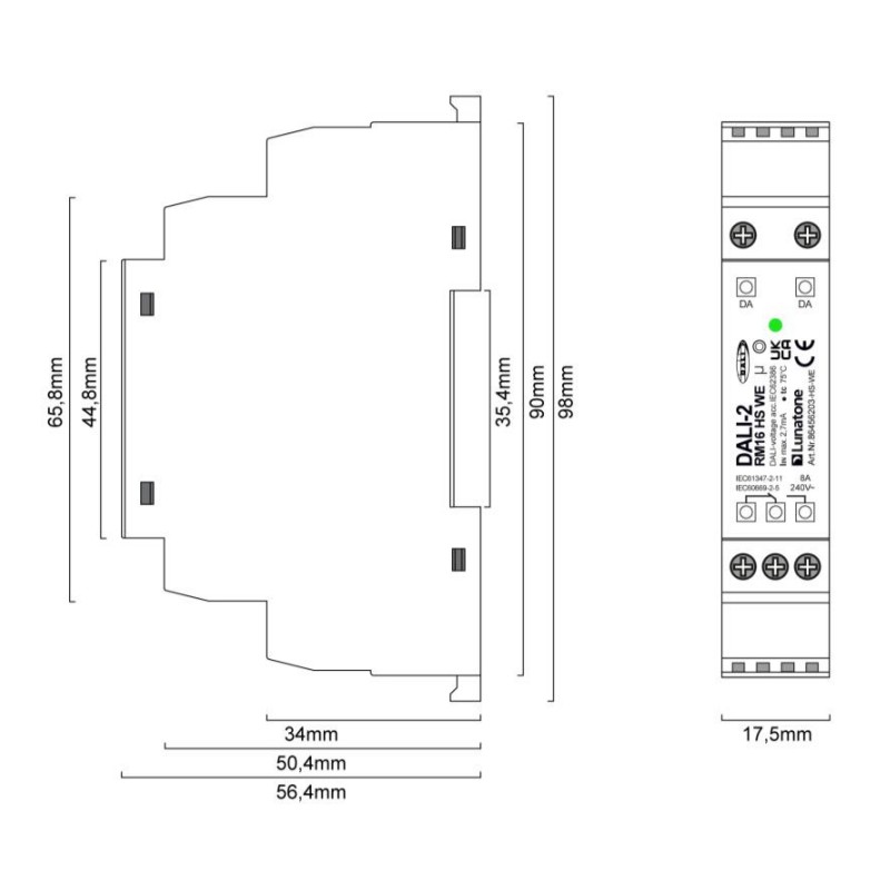 DALI RM8 & RM16 releemoodul