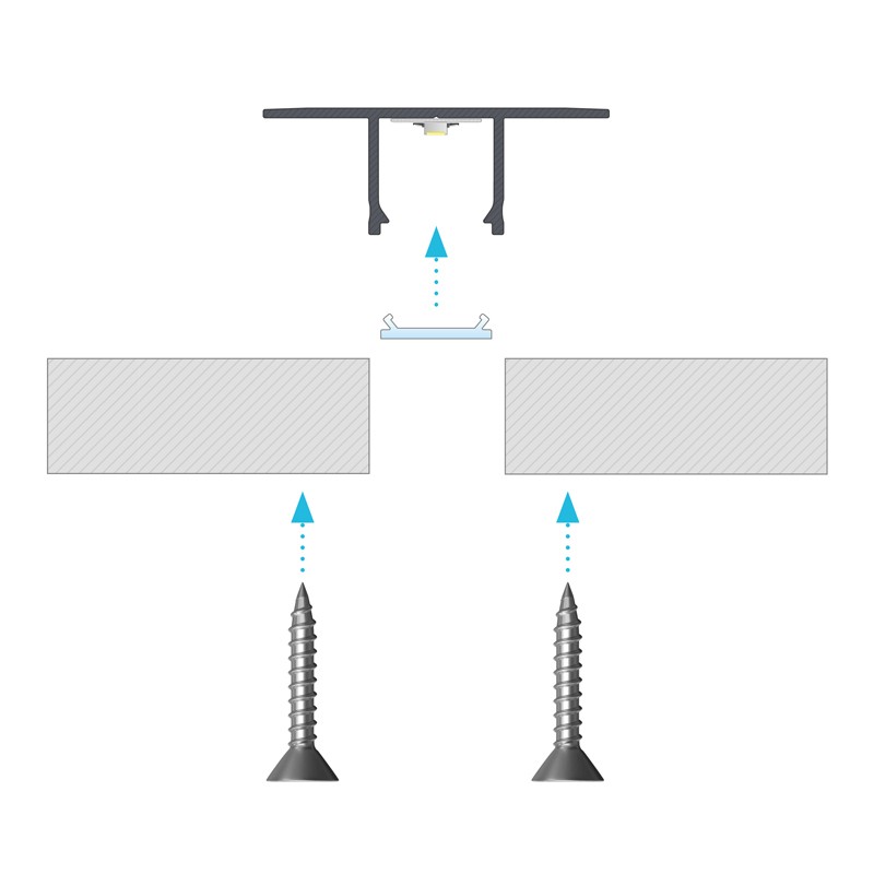 Profile FALCO flush mounted led profile