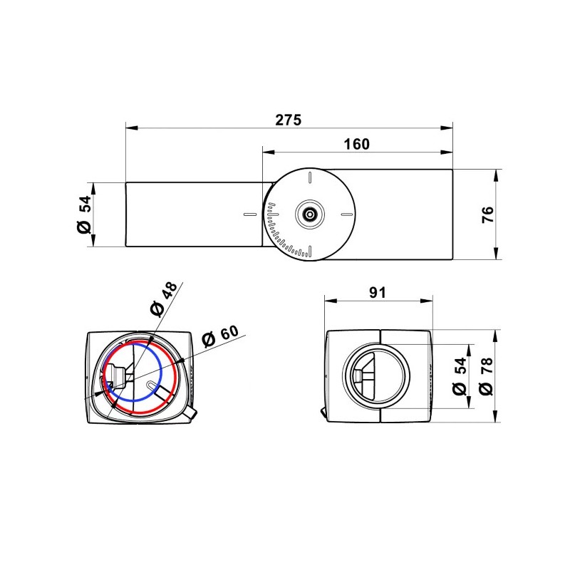 ZRP100 SPIG ADAP reguleeritav adapter tänavavalgustile