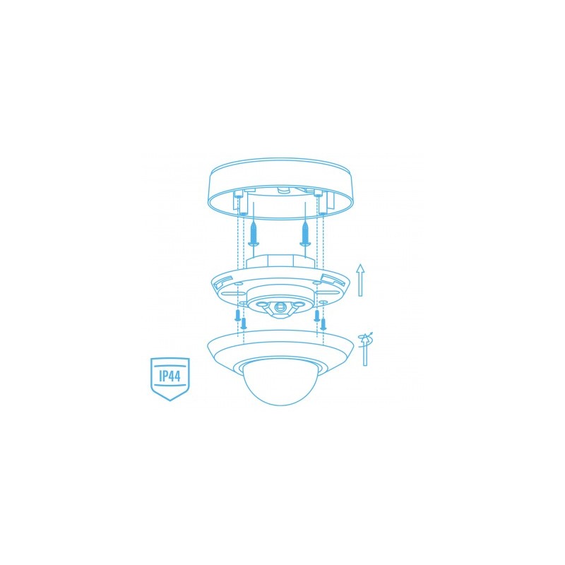 Kohalolekuandur pind/süv. 360* 20m 2000W must