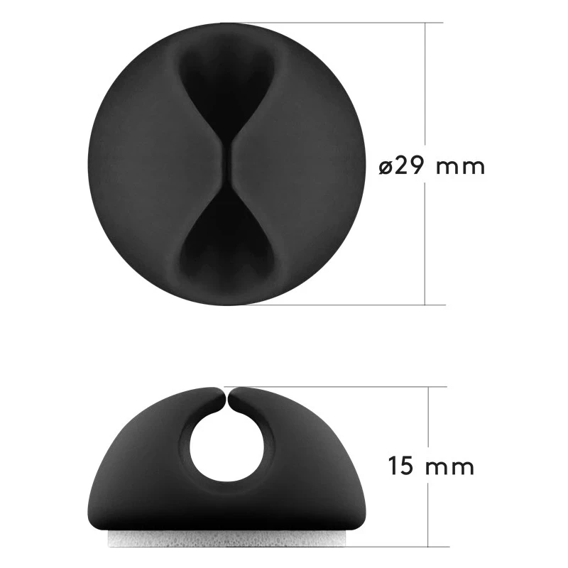 Kaablite organiseerija 5-ne komplekt MUST SUUR