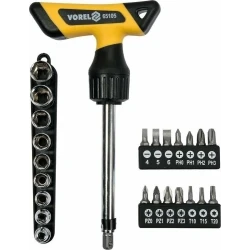 T-kruvikeeraja kompl. 25 osa Vorel