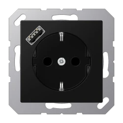 A1520-18ASWM A Seeria Pistikupesa + USB A Matt Must