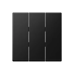 A593BF 3-gang rocker matt graphite black