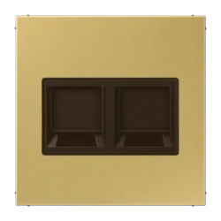 ME1969-2WEC 2-ne arvuti katteplaat keystone Messing