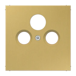 ME2990SATC centre plate for SAT-TV-FM classic brass