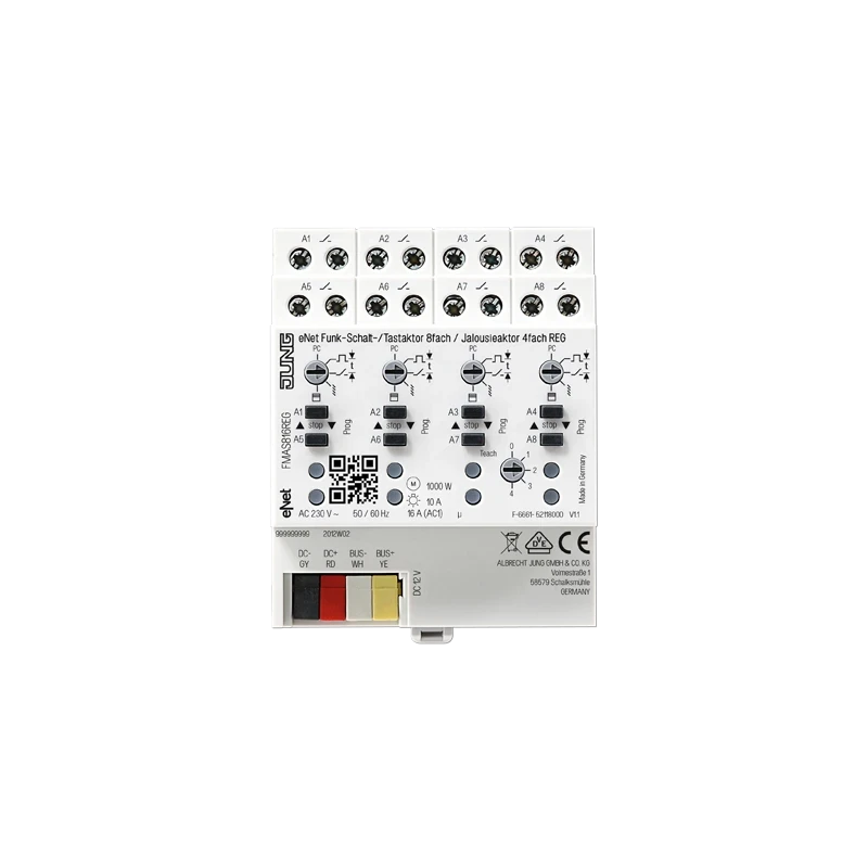 FMAS816REG eNet lülitusseade DIN-latile 8/4-kanalit