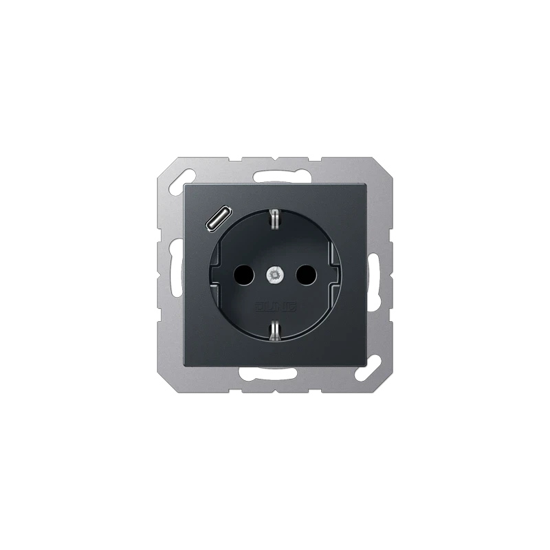 A1520-18CANM A Series outlet + USB C matt anthracite matt