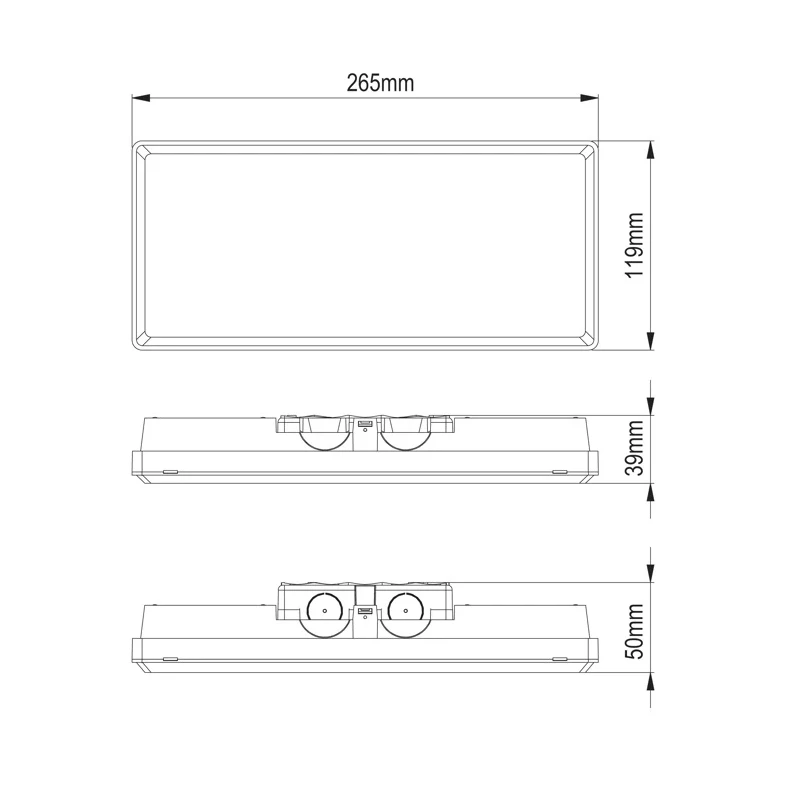 Pratica Modula Easy emergency luminaire 1h/3h