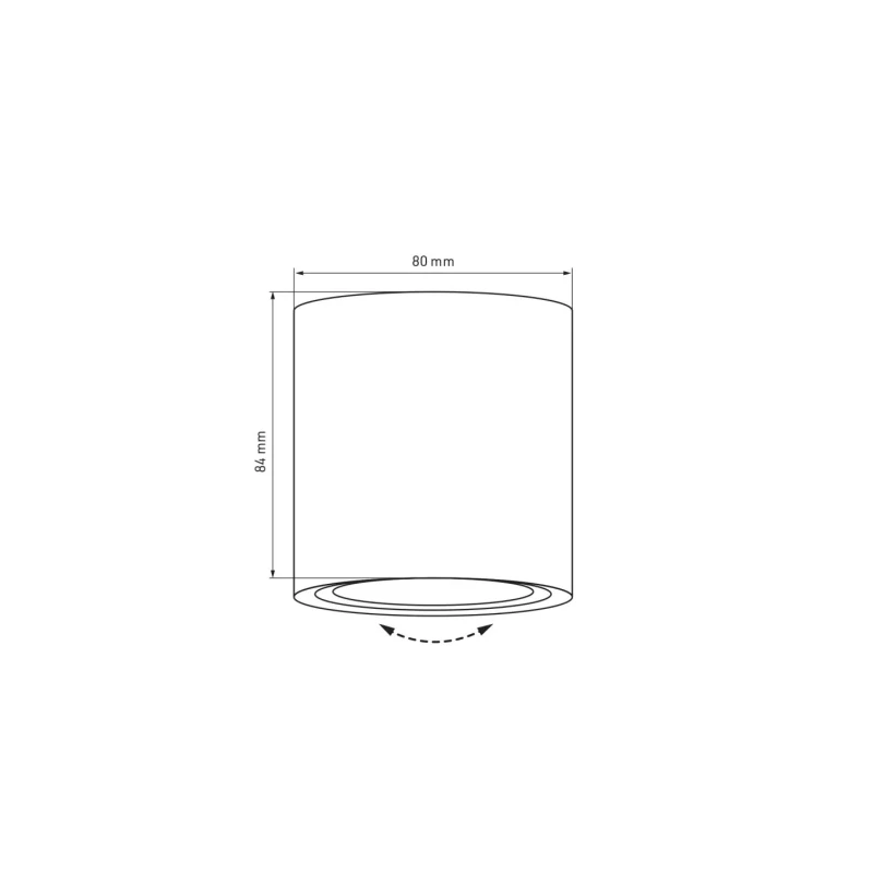 OREA GU10 luminaire Ø80mm h84mm